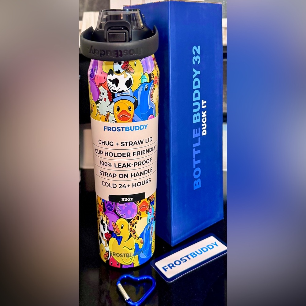 FrostBuddy Duck It Insulated Tumbler 32 oz Bottle Buddy NIB NWT